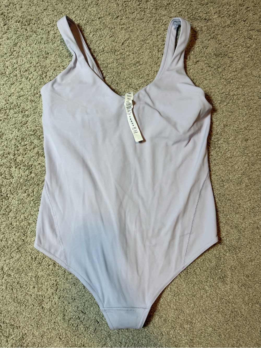 lululemon athletica Soft Lavender Scoop Neck Bodysuit